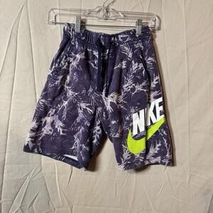 Kid's Purple leaf Nike Shorts Size YLG